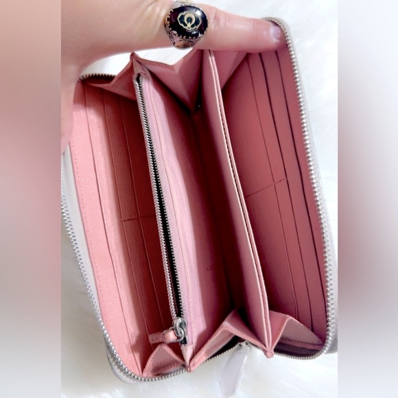 Fendi Pink Crayons Continental Monster Bag Bug Zip Around Wallet 8” x 4” - Picture 13 of 14